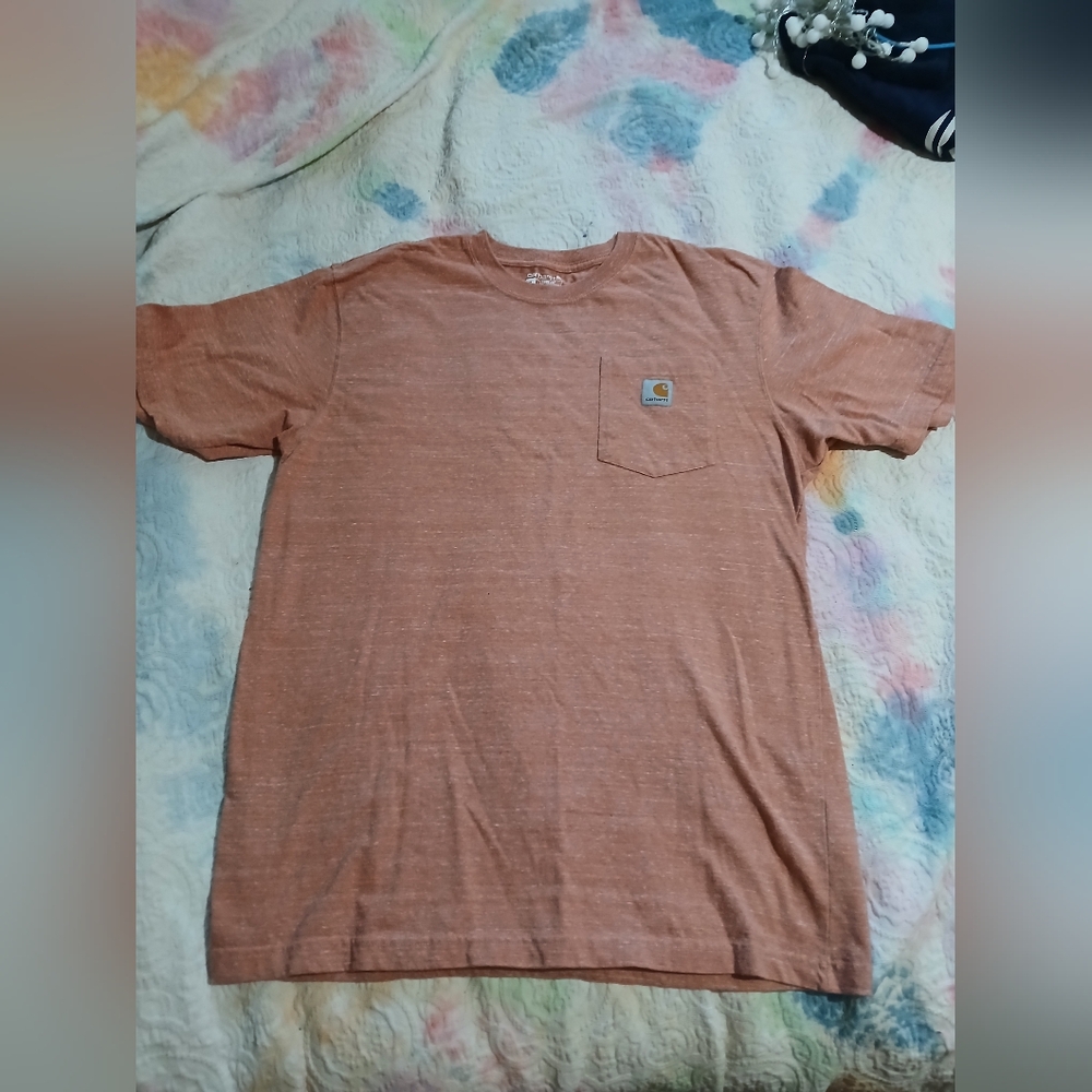 Carhartt  Short Sleeve Tee Casual Comfort. Sz.M. (Loose Fit). Mens. ORANGE‎